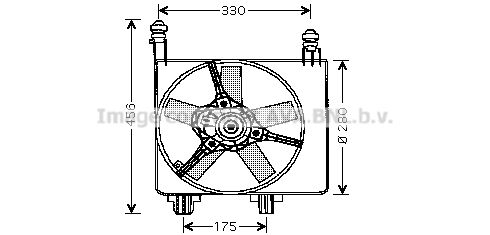 AVA QUALITY COOLING Ventilators, Motora dzesēšanas sistēma FD7524